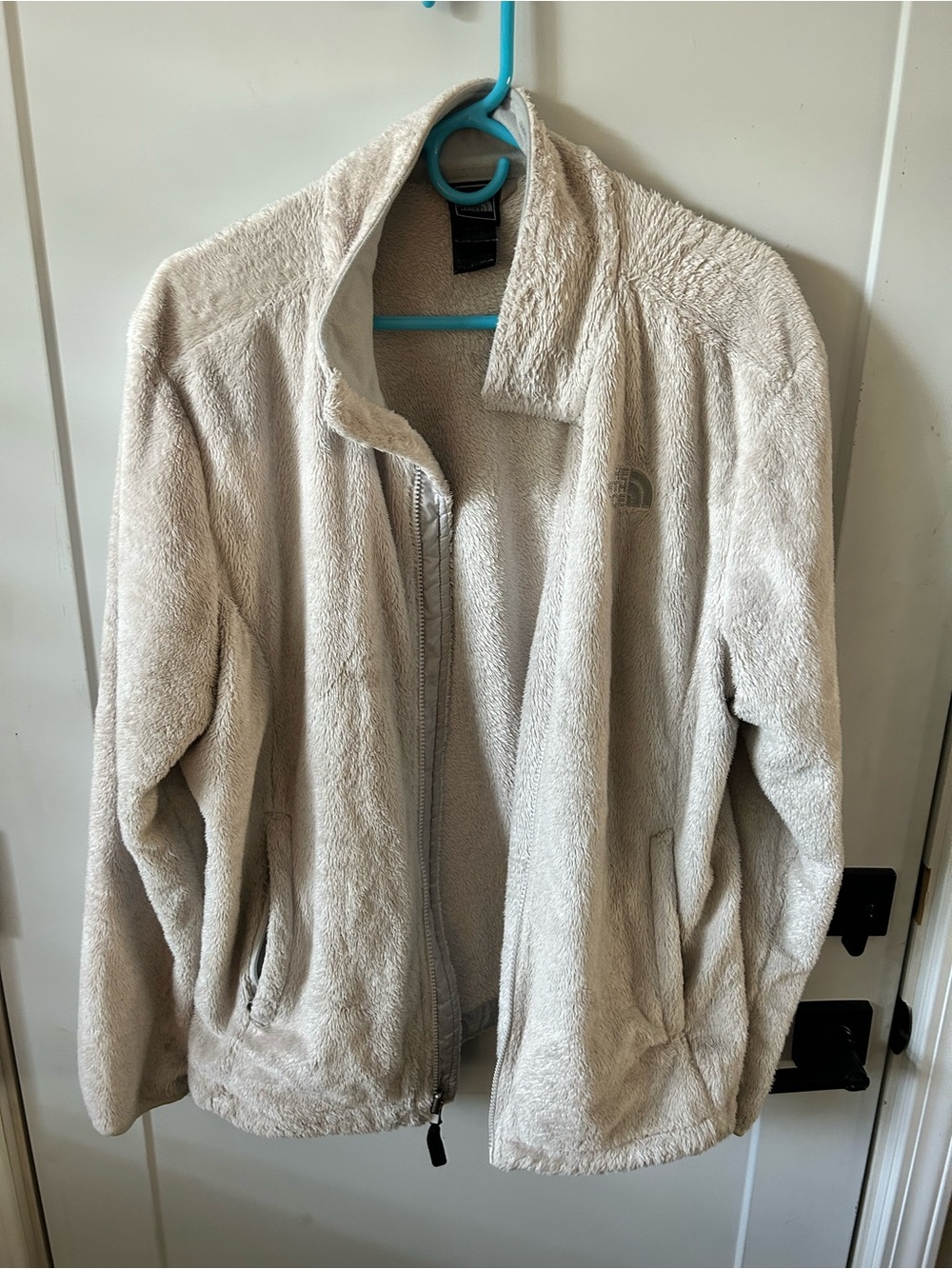 The North Face Cream Plush Full-Zip Performance Jacket